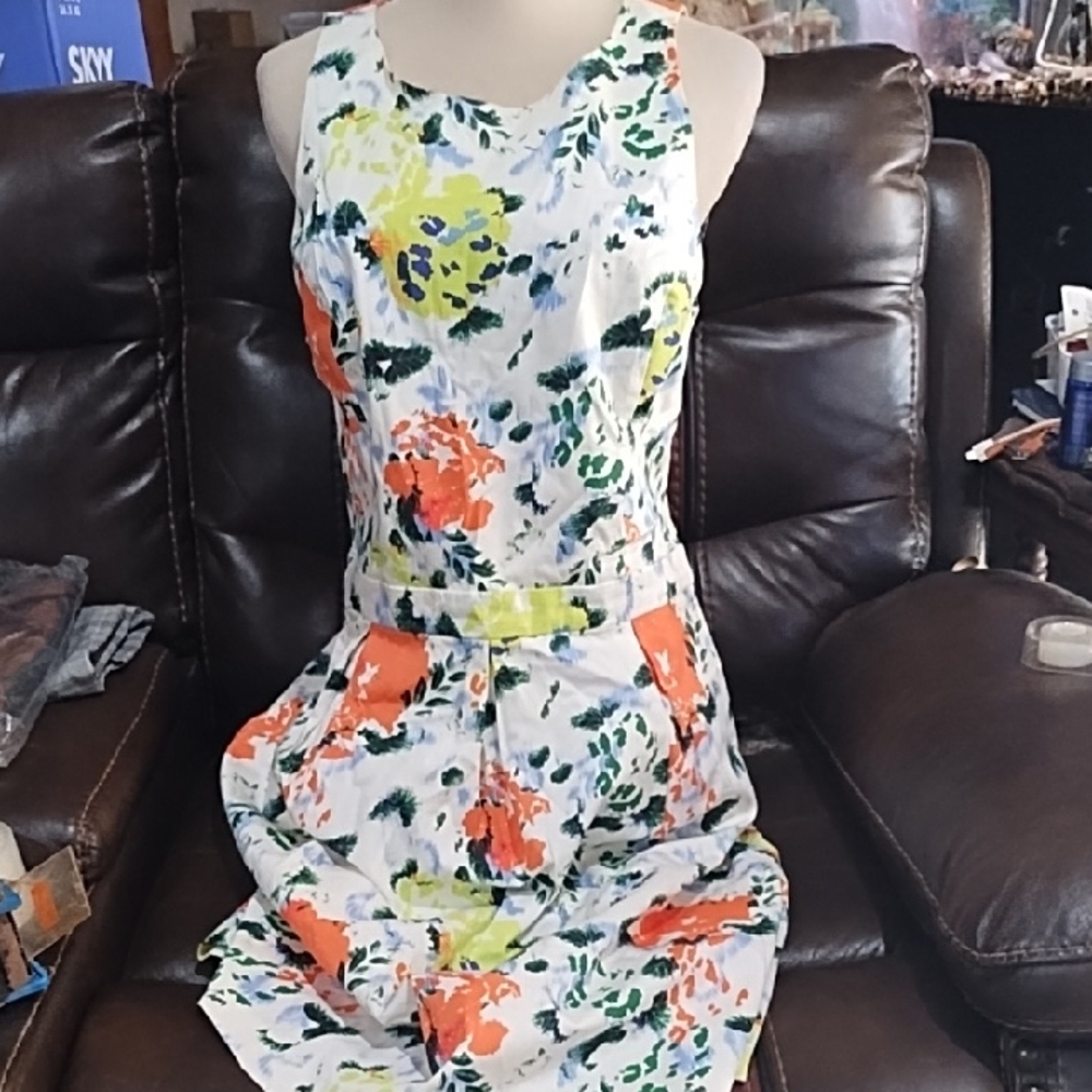 GAP Multicolor Floral Midi Dress